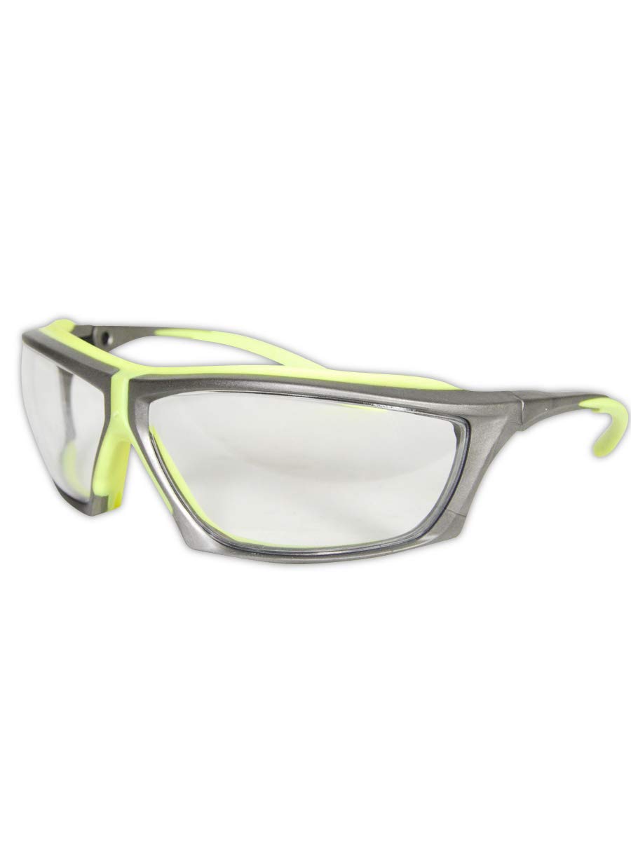 48 Pairs MAGID Hi-Vis Impact-Resistant Safety Glasses Y770 - ANSI Certified for Construction, Woodworking & Industrial Use