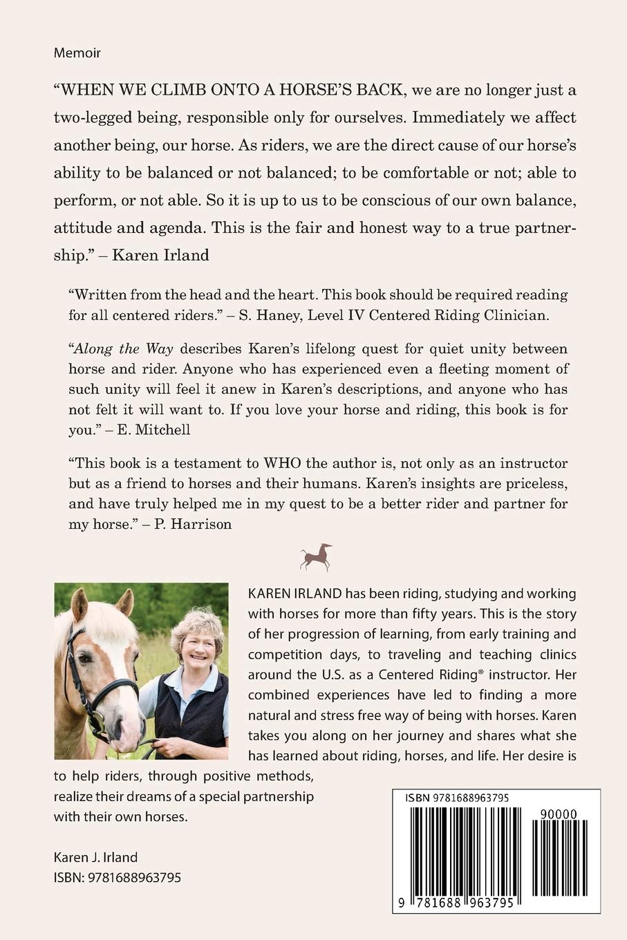 Along The Way: My Journey with Horses - Inspirational Equestrian Memoir for Horse Lovers & Riders | Perfect for Gifts, Book Clubs & Personal Growth