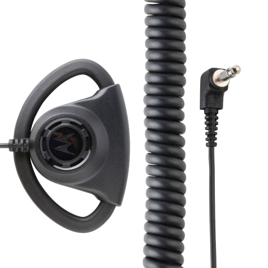 Motorola PMLN7396 Adjustable D-Shell Earpiece - Lightweight & Comfortable Headset for Clear Calls, Office Use, and Customer Service Professionals