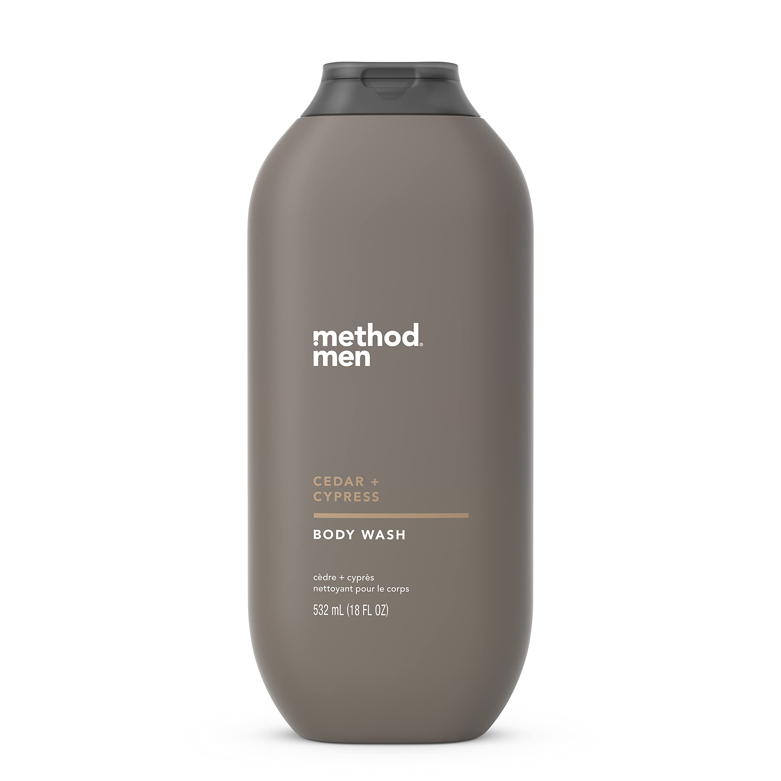 Method Men Cedar & Cypress Body Wash - Paraben & Phthalate Free, 18 Fl Oz (Pack of 3) | Pure Peace Detoxifying Body Wash - 18 Oz (Pack of 3) | Refreshing & Invigorating for Daily Shower & Gym Recovery