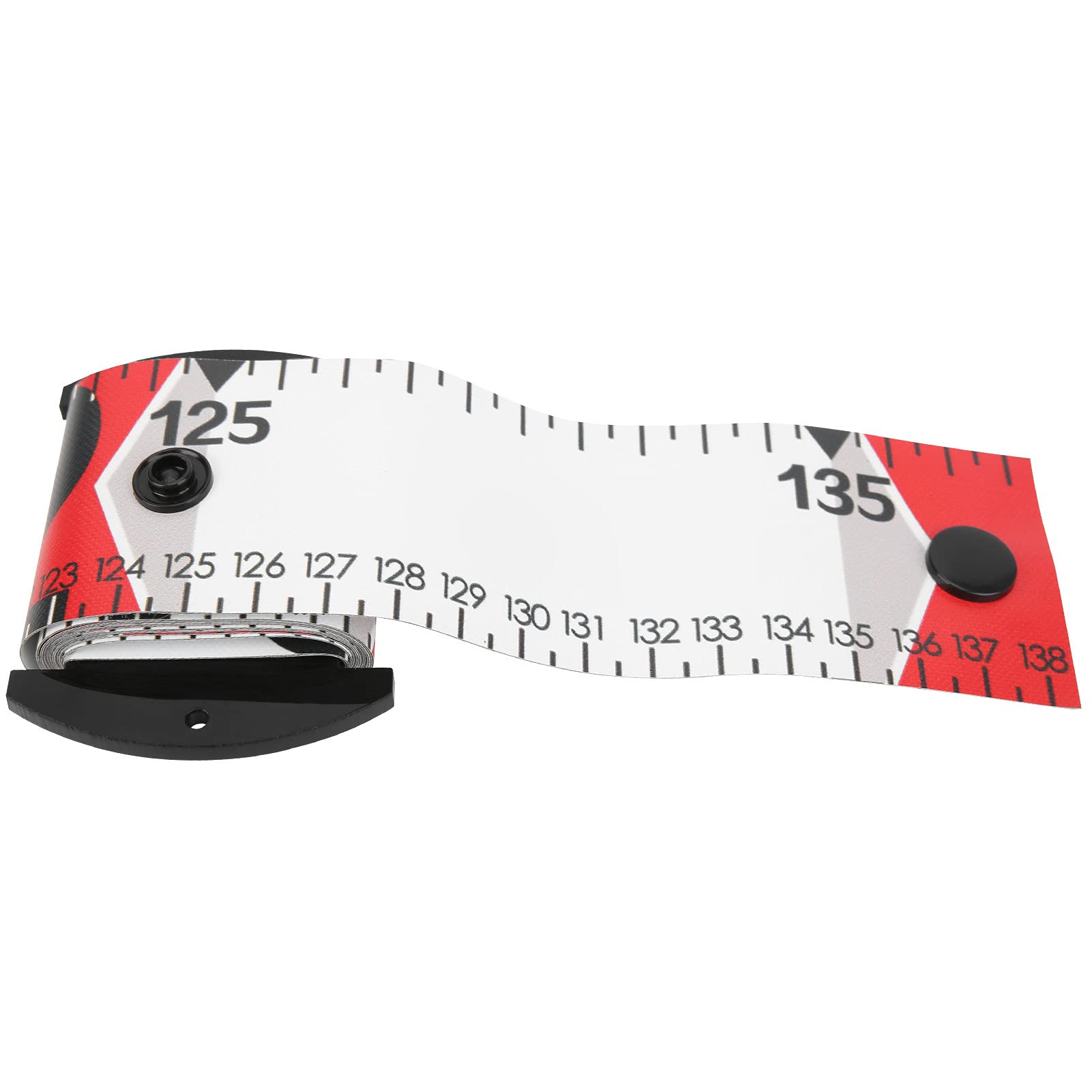 **138x5cm Waterproof Fish Measuring Ruler - Durable Fishing Measurement Tape for Boats, Anglers & Catch Sizing (Red) - Perfect for Freshwater & Saltwater Fishing**