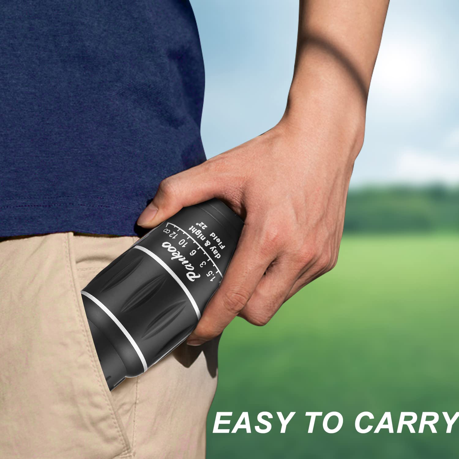 16X52 High Power Monocular Telescope for Adults - Compact & Lightweight HD Prism Monocular for Bird Watching, Hiking, Concerts, Travel - Perfect Outdoor Gift for Nature Enthusiasts & Adventurers