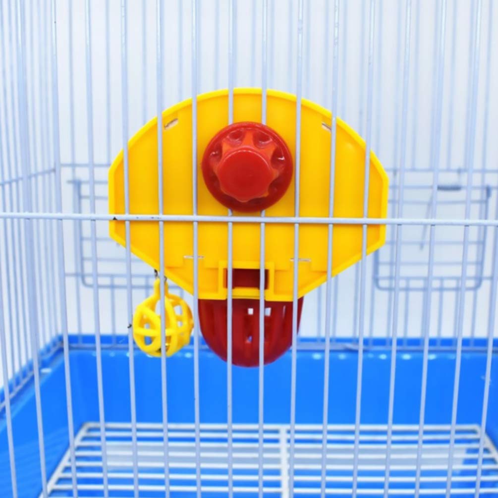 TEHAUX Mini Basketball Toy for Parrots - Interactive Chew Toy & Training Accessory for Budgies, Parakeets, Canaries | Fun Cage Activity for Bird Enrichment & Exercise