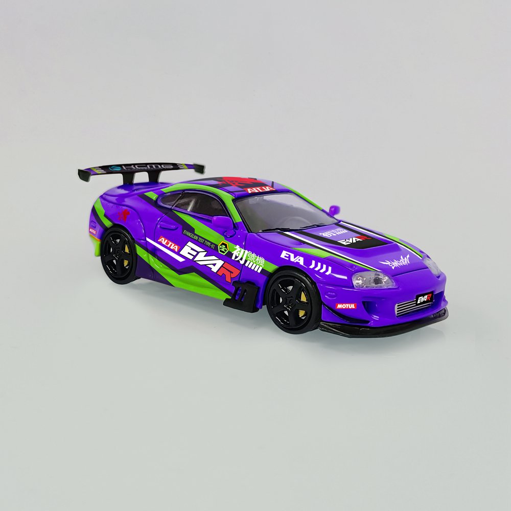 1:64 Scale Toyota Supra A80 Diecast Model Car - Customized Collectible Toy for Adults, Miniature Vehicle Display, Perfect Gift for Car Enthusiasts | Ideal for Home Office Decoration, Hobby Collections & Birthday Presents