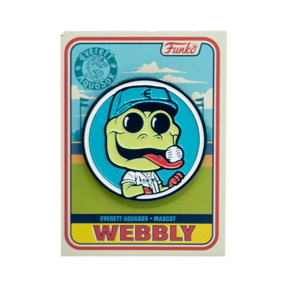 Funko Webbly Mascot Everett Aquasox Collectible Enamel Pin - Perfect for Backpacks, Hats & Fan Merchandise Displays