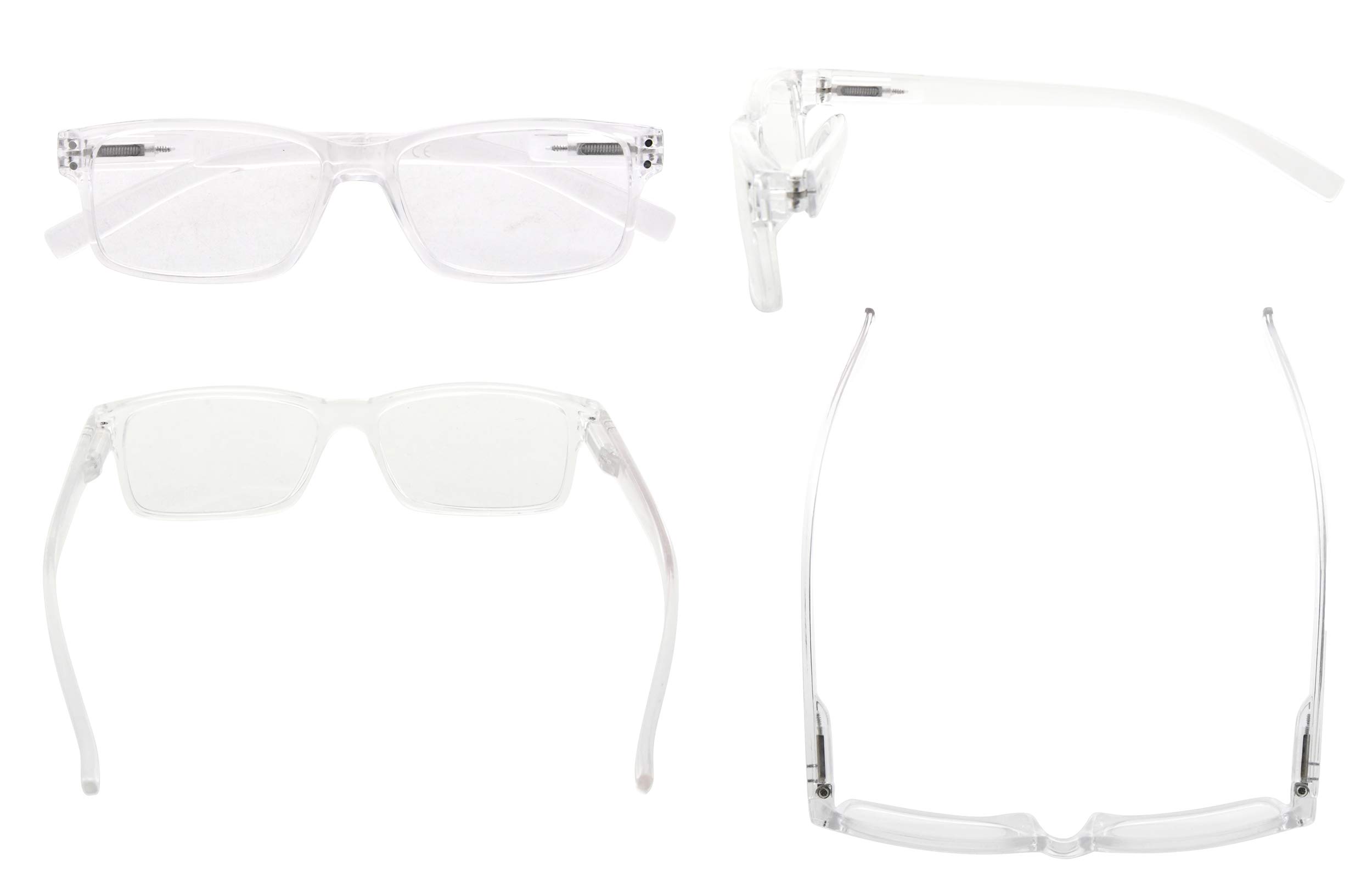CessBlu Multipack Reading Glasses for Men & Women - Lightweight Readers for Computer, Office, and Daily Use