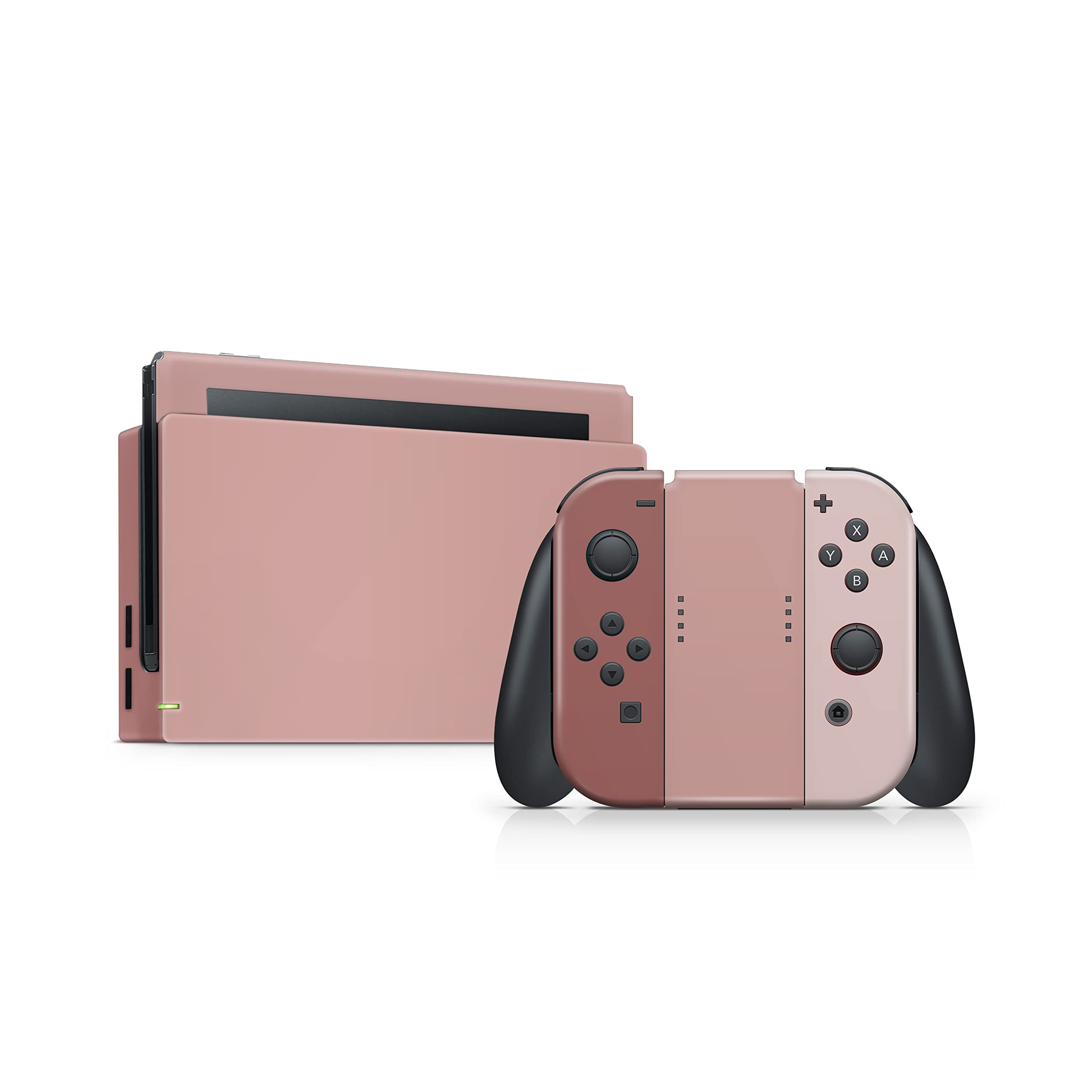 Retro Brown Color Block Vinyl Skin Wrap Cover for Nintendo Switch - Premium 3M Full Body Decal Sticker, Compatible with All Switch Models - Perfect for Gaming, Travel & Personalization