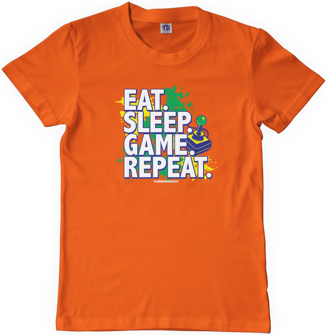 Threadrock Big Boys' Eat Sleep Game Repeat Youth T-Shirt - Cool Graphic Tee for Teen Gamers - Perfect for Gaming Parties, Sleepovers & Casual Wear