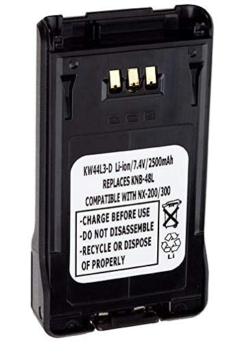 RAD0222 Rechargeable Two-Way Radio Battery - 7.4V 2500mAh Li-Ion Replacement Battery Pack | Compatible with Motorola, Kenwood & Other Major Brands | Perfect for Business, Security & Outdoor Communication