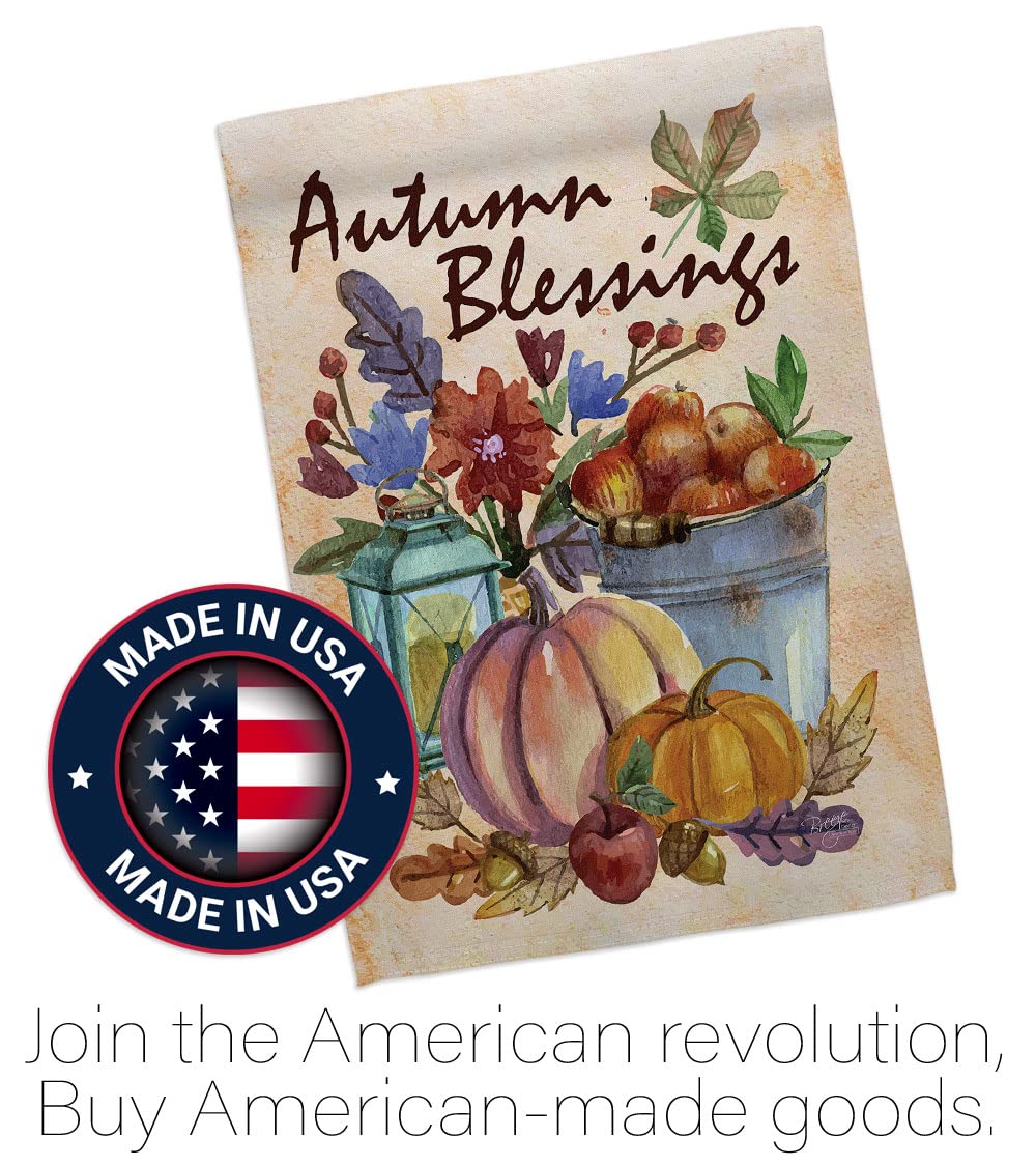 Autumn Blessings Vertical Flags Kit - House & Garden Decor for Fall Harvest