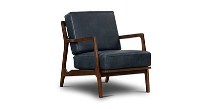 Premium Verity Genuine Leather Lounge Chair - Modern Comfort for Living Room, Office & Reading Nook - Perfect Relaxation & Stylish Home Decor