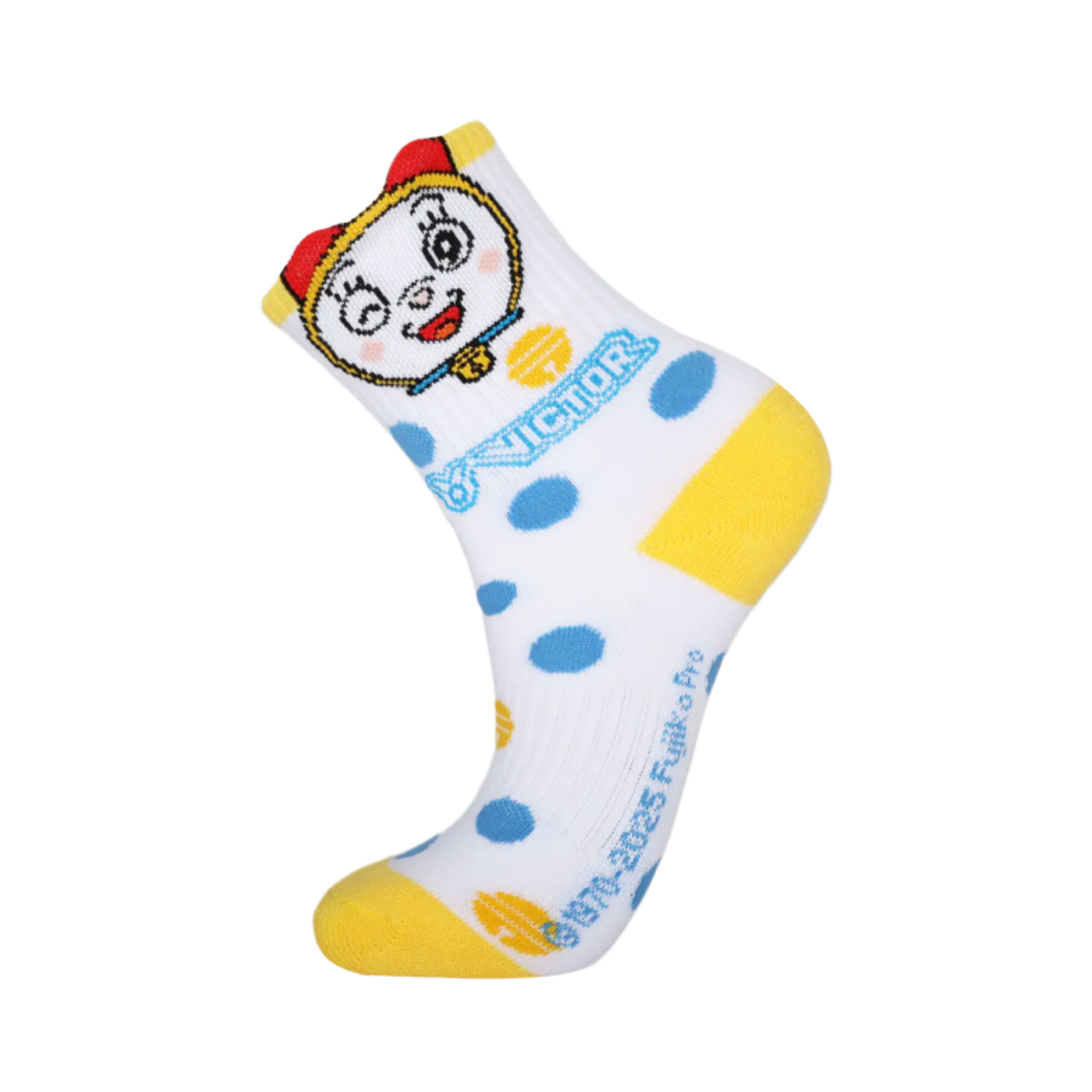 Victor X Doraemon SK516DRM Anime Quarter Socks - Cute Cartoon Character Crew Socks for Men & Women - Perfect for Cosplay, Gifts, and Casual Wear