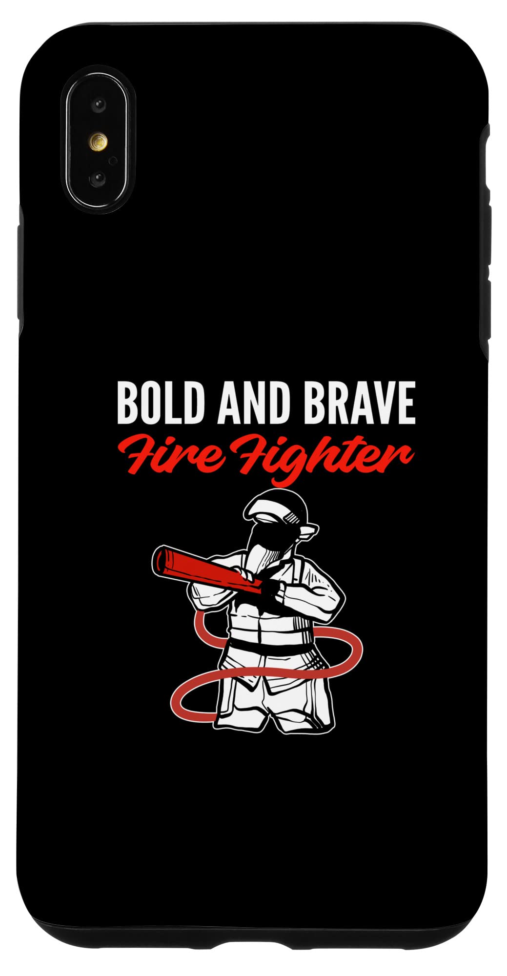 iPhone XS Max Case - Bold & Brave Fighter Design | Shockproof Protective Cover for Everyday Use & Outdoor Activities