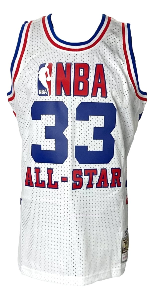 Larry Bird Autographed Boston Celtics All-Star Mitchell & Ness Hardwood Classics Swingman Jersey - PSA Certified - Perfect for NBA Memorabilia Collectors & Celtics Fans