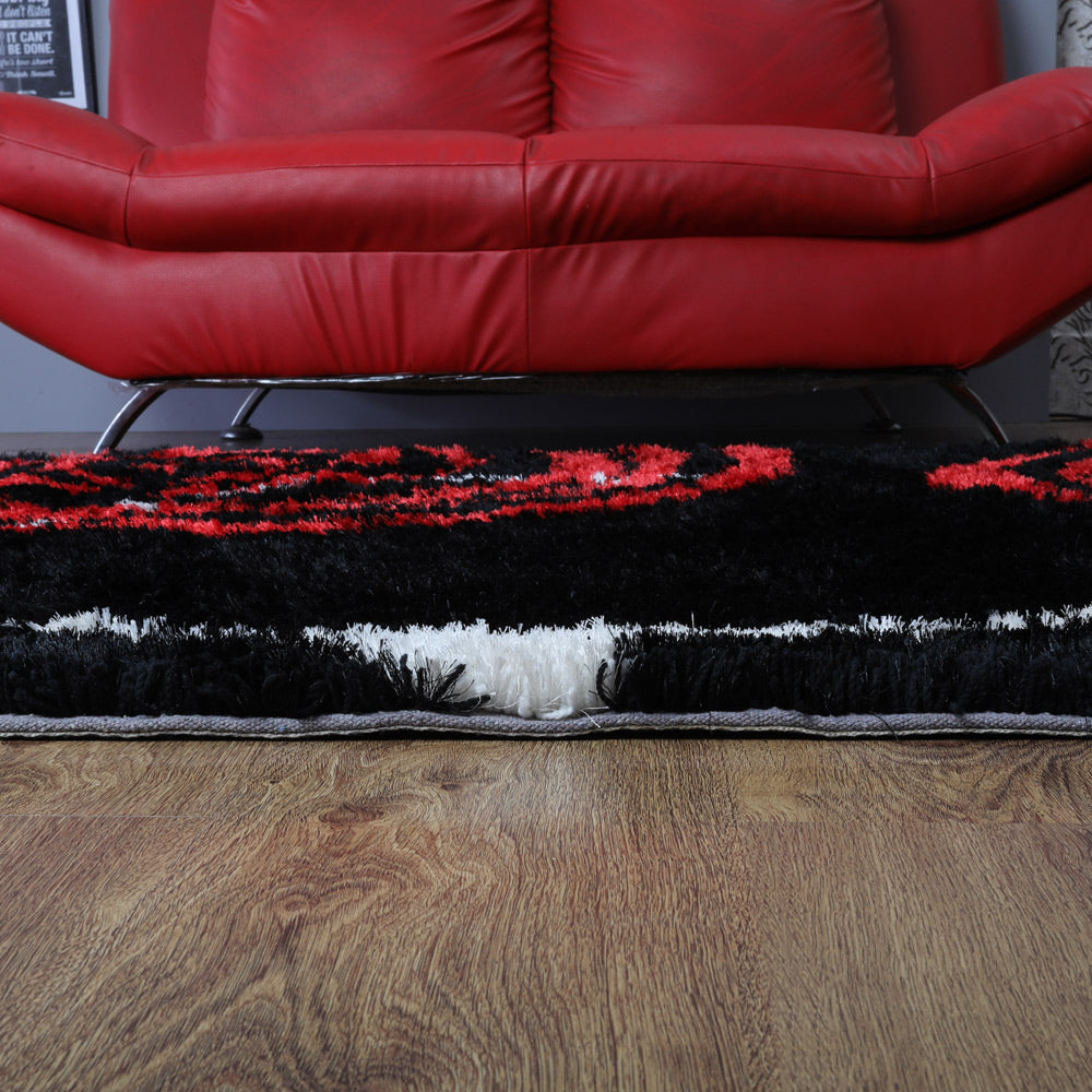 Hand Tufted Chevron Pattern Area Rug - Soft & Durable for Living Room, Bedroom, or Office Decor