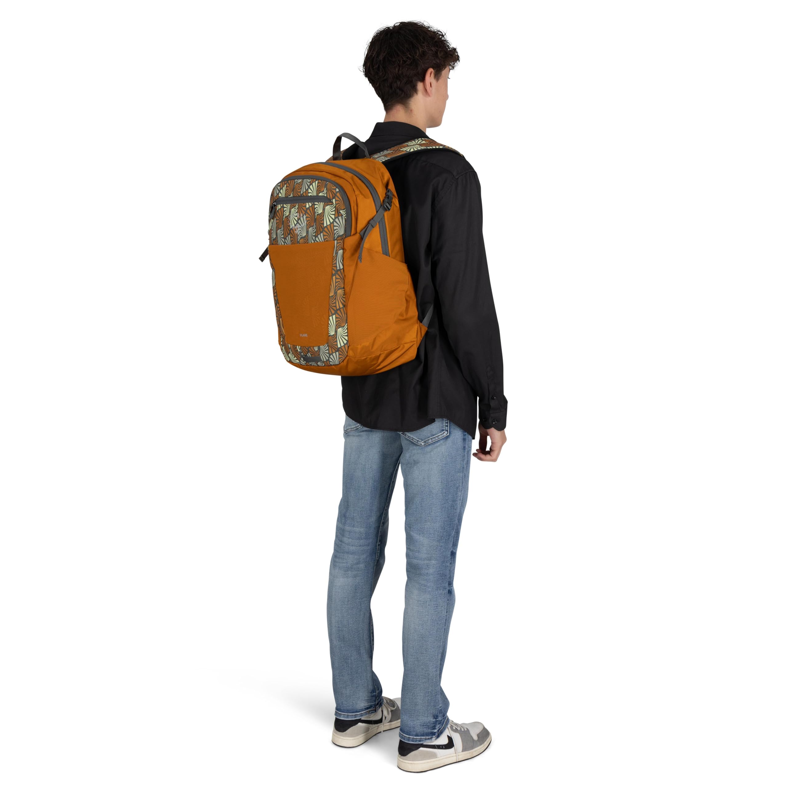 Osprey Flare Laptop Backpack - Water-Resistant 15.6 Inch Laptop Bag with USB Charging Port & Organizer for Work, Travel & Commuting