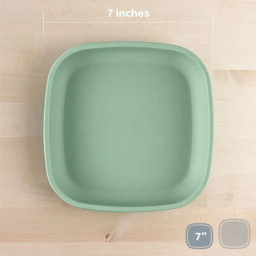 RePlay Flat Plate - Durable, Eco-Friendly Melamine Dinnerware Set for Kids & Adults - Perfect for Everyday Meals, Picnics, and Outdoor Dining