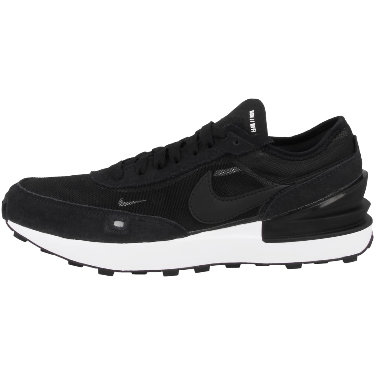 Nike Waffle One Kids' Sneakers - Black (DC0481-001) | Lightweight Running Shoes for Boys & Girls | School, Play & Everyday Wear