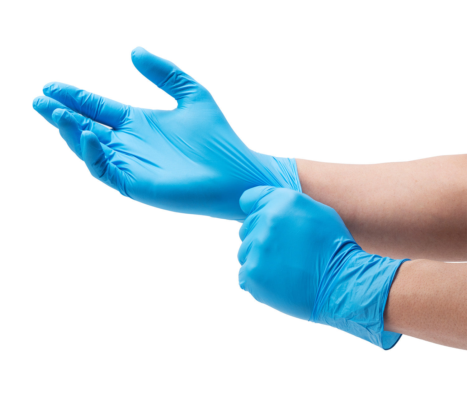 Premium Nitrile Gloves Powder-Free 4 Mil Blue - 100 Count Box - Disposable Medical Exam Gloves for Healthcare, Food Handling, Cleaning & Tattoo Safety