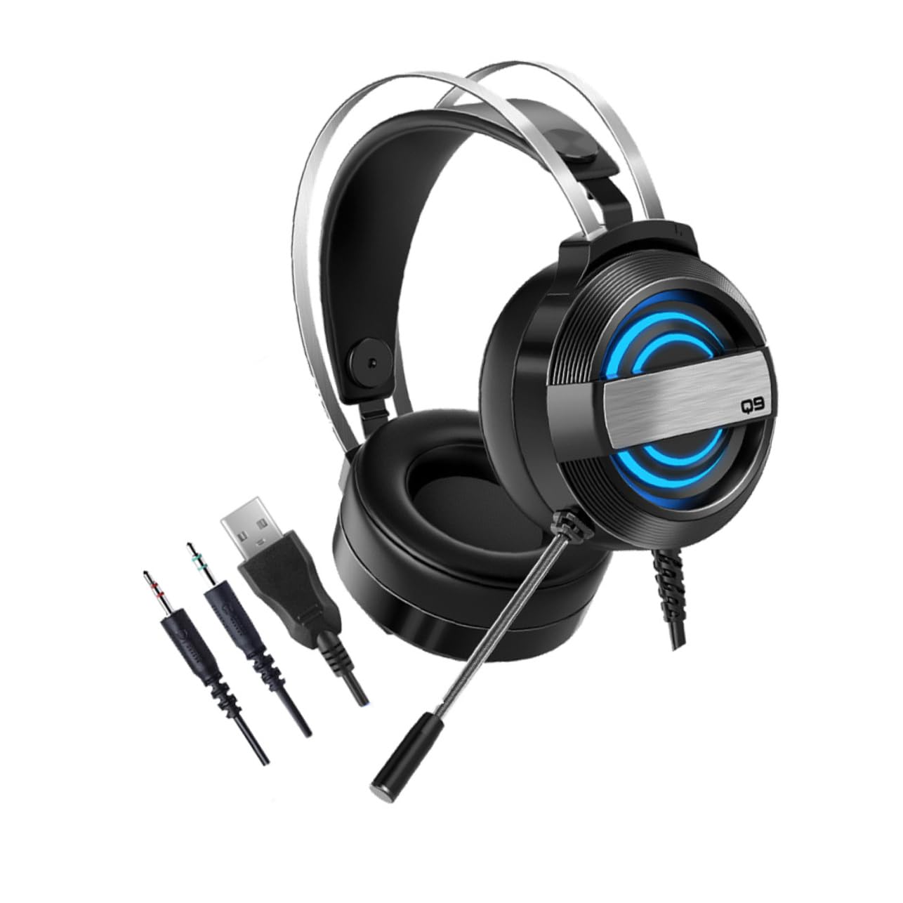 Hoement Premium Noise Cancelling Gaming Headset with Comfortable Earmuffs - Ergonomic Design for Long Gaming Sessions, PC/PS4/Xbox/Phone Use - Perfect for Streaming, Esports & Online Meetings