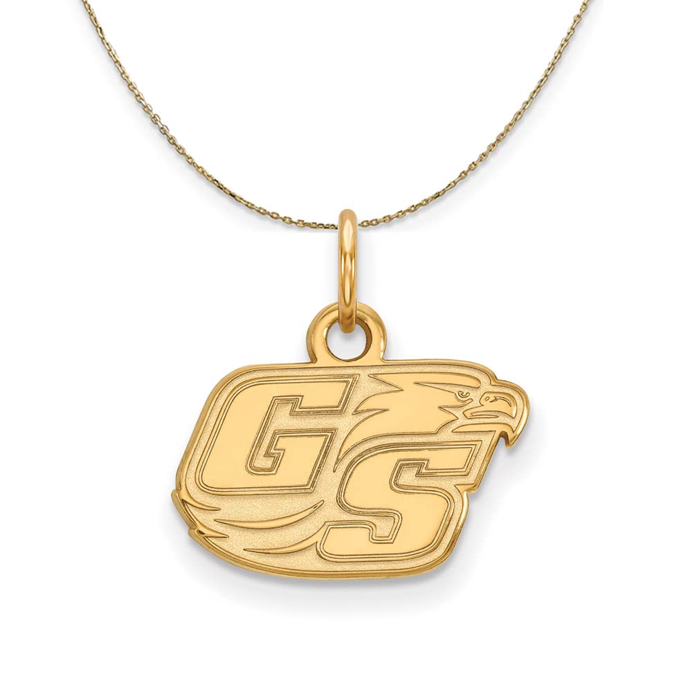14k Yellow Gold Georgia Southern University X-Small Mascot Necklace - Perfect for Graduation Gifts, Alumni Pride & Campus Spirit