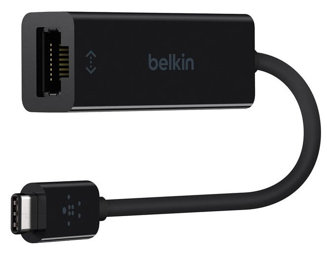 Belkin USB C to Gigabit Ethernet Adapter - High-Speed Wired Internet Connection for MacBook, Chromebook, iPad Pro | Perfect for Gaming, Streaming & Remote Work