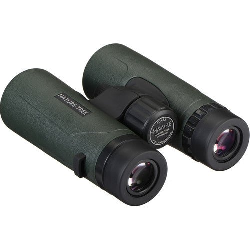 Hawke Sport Optics 10x42 Nature Trek Binoculars - High Performance Waterproof Binoculars for Bird Watching, Hiking & Outdoor Adventures (Green)