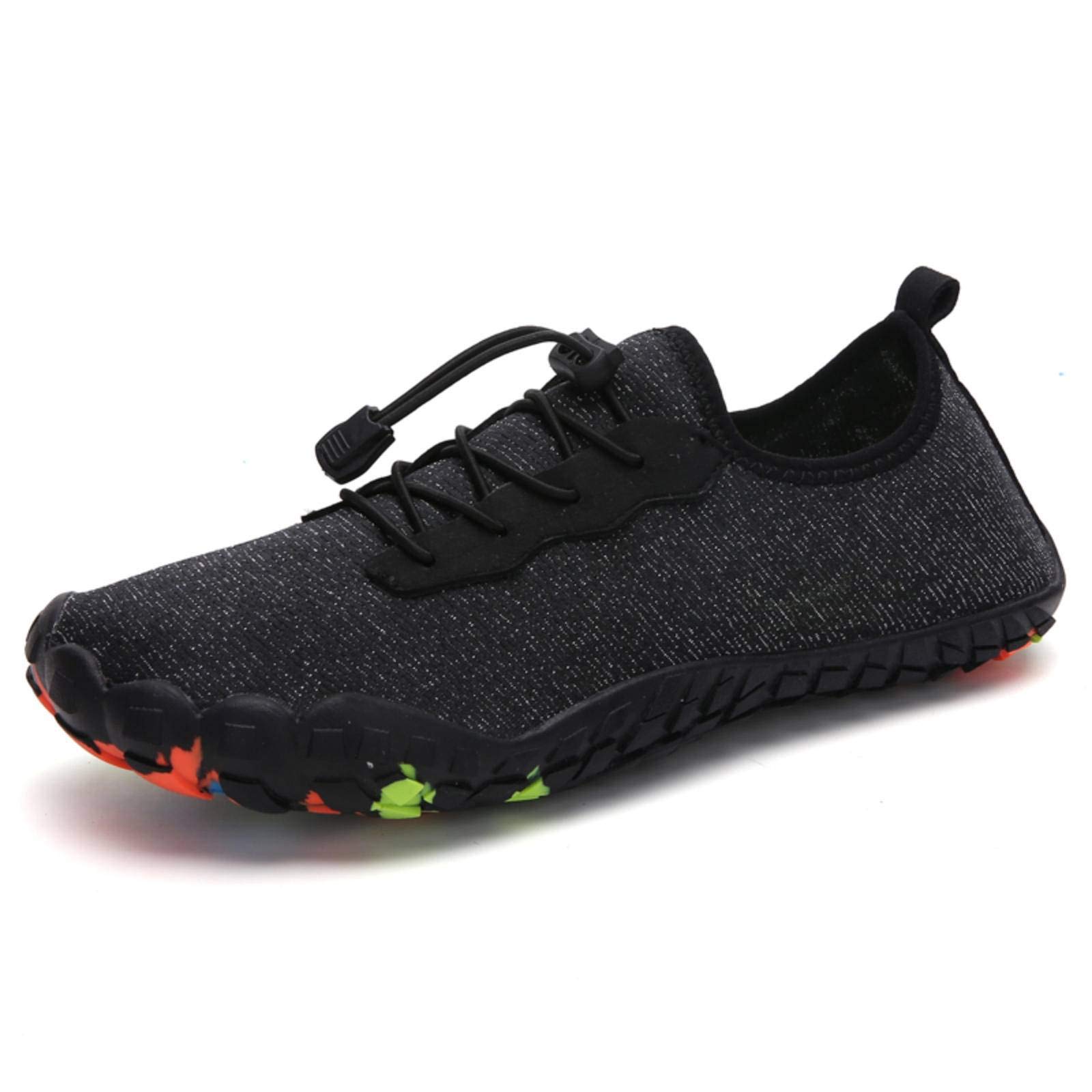 **2021 NC Water Shoes for Men & Women - Barefoot Aqua Shoes for Swimming, Beach, Diving & Upstream - Lightweight Summer/Spring Footwear for Outdoor Activities**    *(Perfect for Beach Trips, Pool Parties, Kayaking, Snorkeling & Water Sports)*