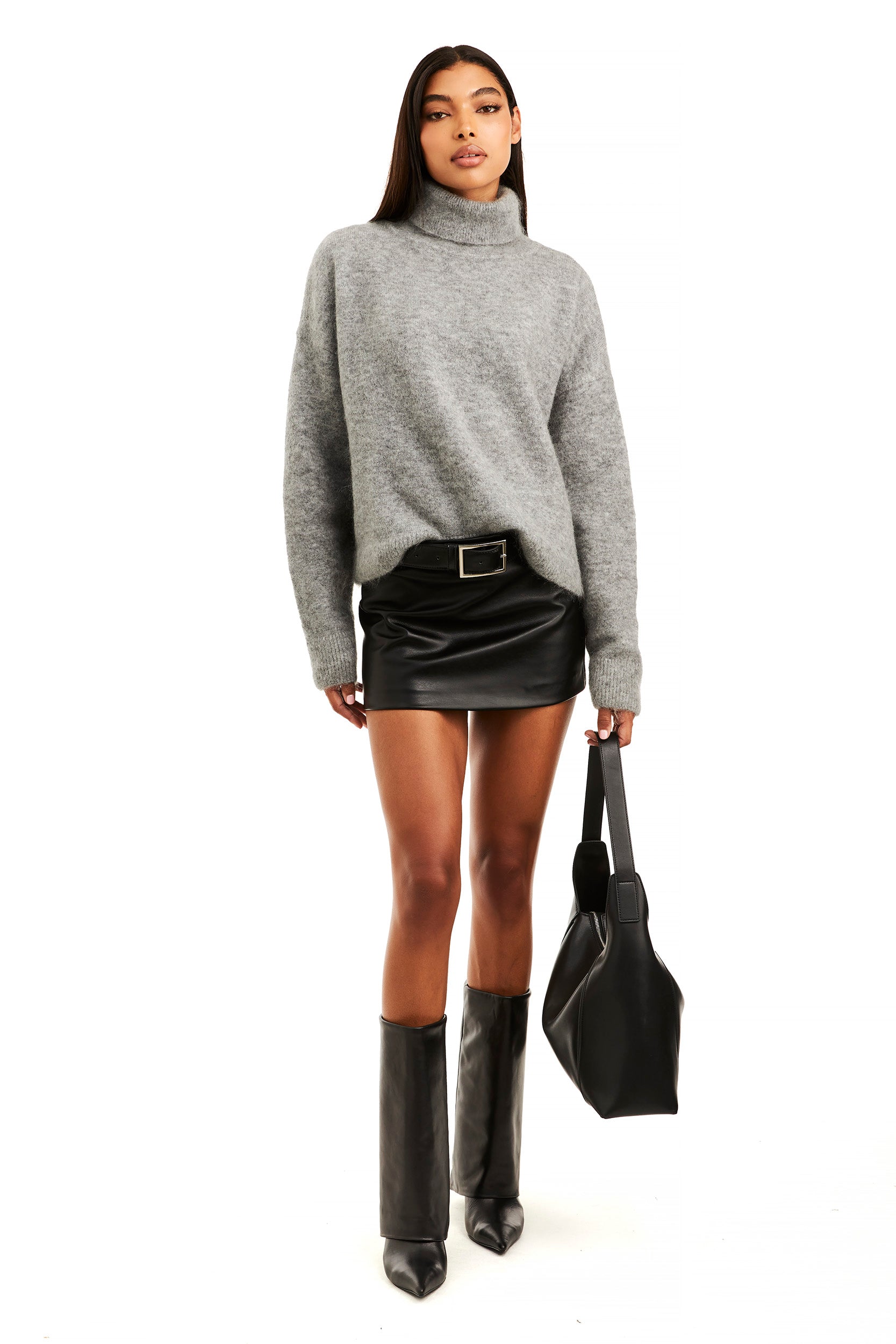 The Martha Black Skirt - Women's Classic A-Line Midi Skirt for Office, Party & Casual Wear | Elegant & Versatile Wardrobe Essential