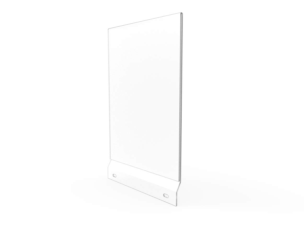 FixtureDisplays® Clear Acrylic Sign Holder for Suggestion Box & Ballot Box - 8.5x11 Graphics Header with Box Mount - Perfect for Offices, Voting Stations & Retail Displays (Model 10918-8.5x11header-NPF)