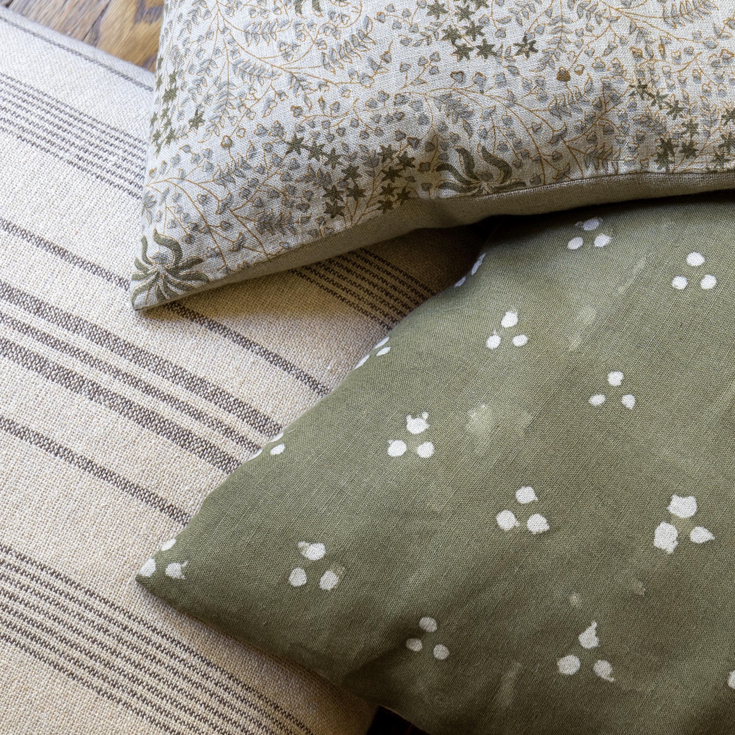 Premium Linen & Cotton Blend Decorative Throw Pillow Collection #10 - Perfect for Living Room, Bedroom & Home Decor