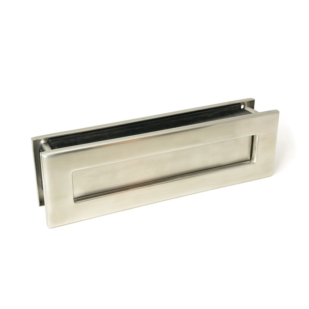 Stainless Steel Satin Letter Plate for UPVC Door - Durable Mail Slot for Home & Office Security
