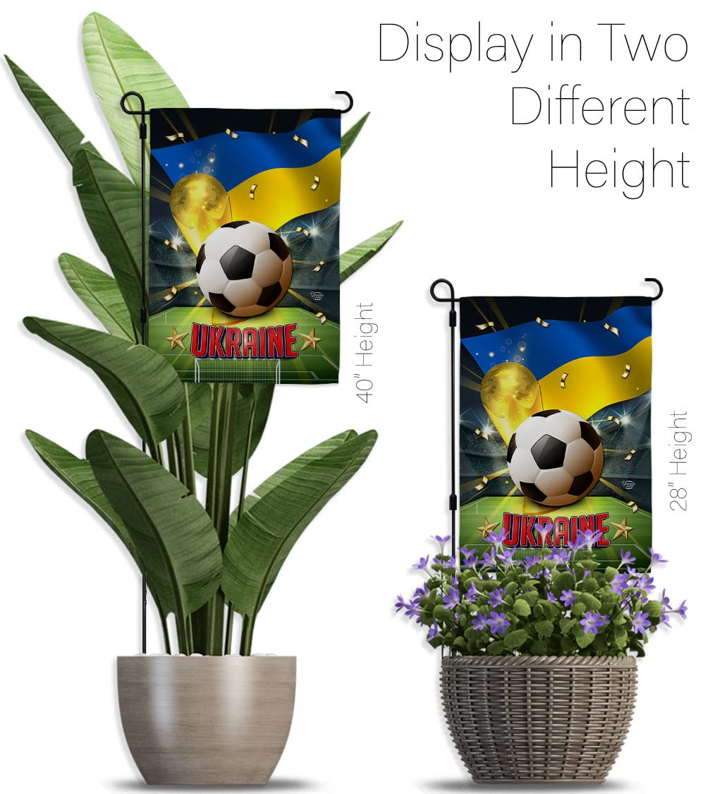 Ukraine World Cup Garden Flag - Soccer Game Decor for Yard & Home