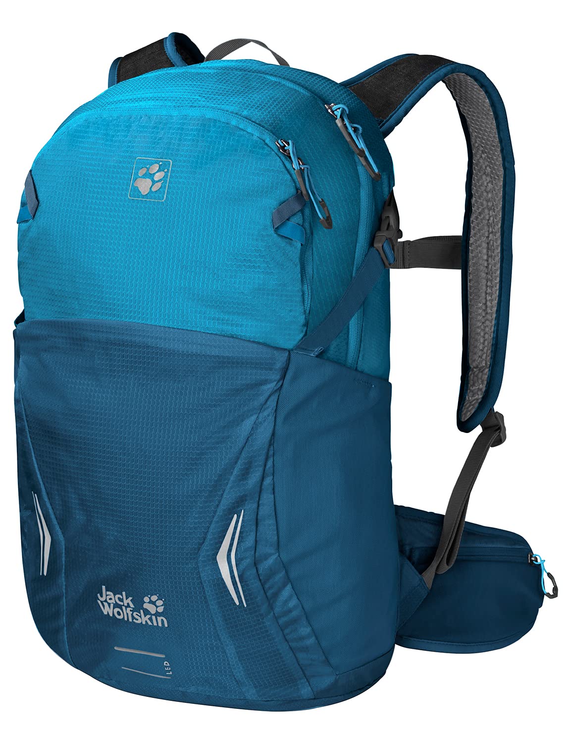 Jack Wolfskin Moab Jam 24 Backpack - Dark Blue Hiking Daypack for Men & Women - Perfect for Outdoor Adventures, Travel & Daily Commute