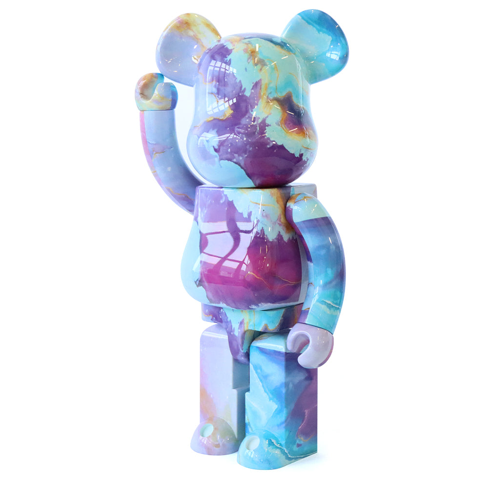 1000% Bearbrick Marble Collectible Art Toy - Limited Edition Vinyl Figure for Display & Home Decor