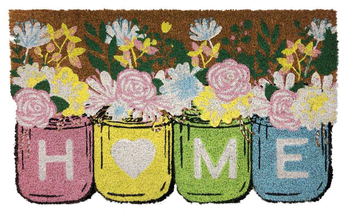 Briarwood Lane Home Sweet Home Mason Jars Spring Coir Doormat - 18