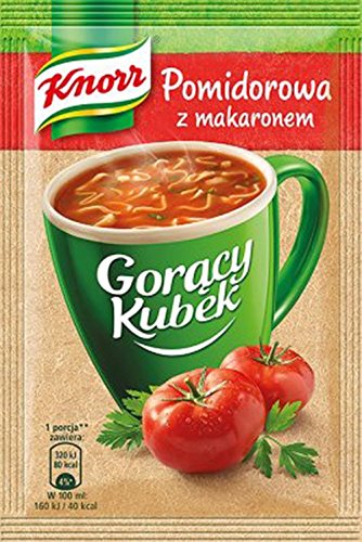 Knorr Tomato Noodle Soup Mix with Pasta - 19g Per Bag (5-Pack) | Instant Hot Soup for Camping, Office Lunch & Quick Meals