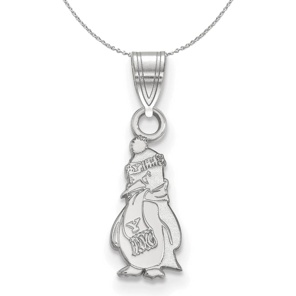Black Bow Sterling Silver Youngstown State Small Pendant Necklace - Perfect for Graduation Gifts, School Pride & Everyday Elegance