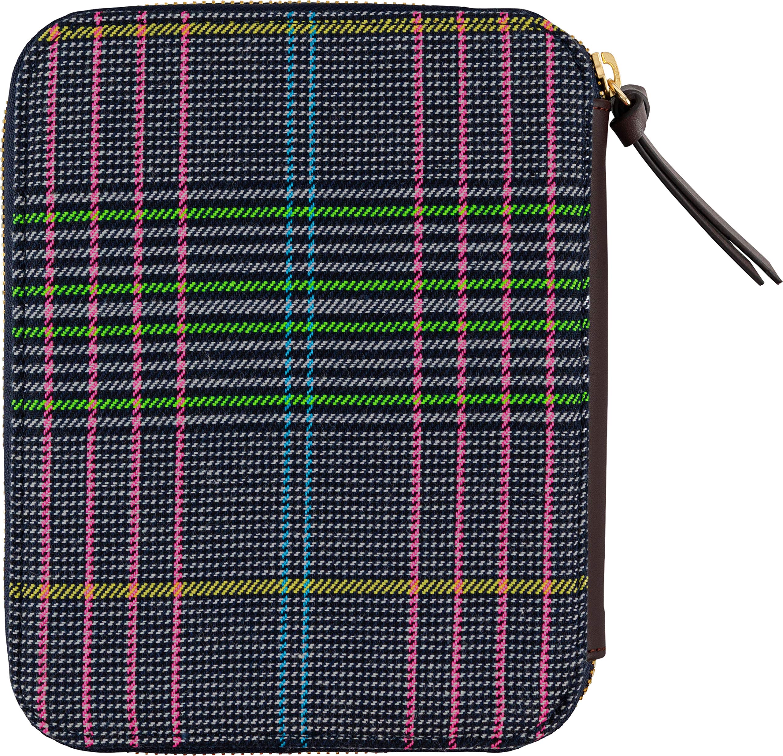 Hobonichi Techo Original A6 Planner Cover - Neon Tartan Design | Durable & Stylish Daily Organizer for Journaling, Planning & Note-Taking | Perfect for Students, Professionals & Creative Writers