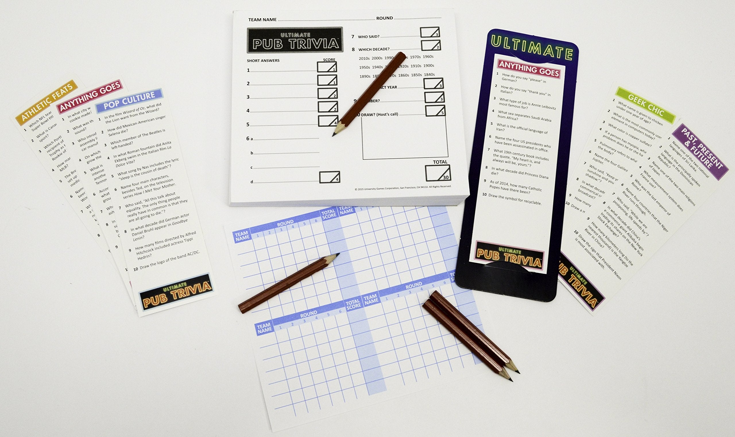 Ultimate Pub Trivia Game - Fun Group Trivia Night with 500+ Questions | Perfect for Bars, Parties & Family Game Nights