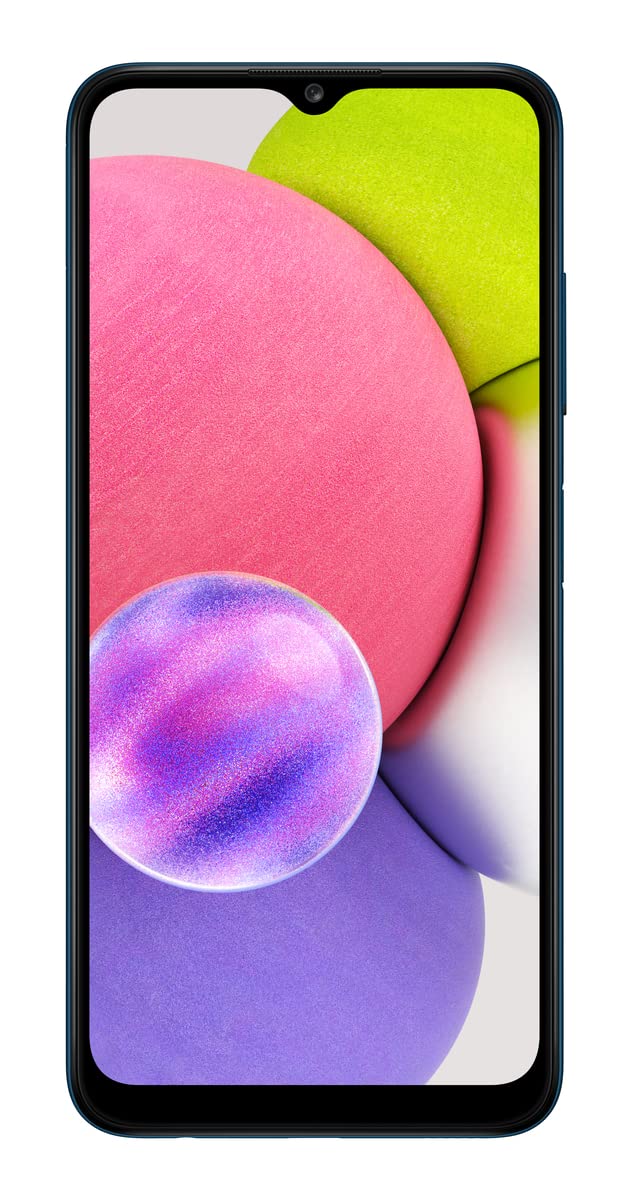 Samsung Galaxy A03s Unlocked Smartphone - 32GB Blue (Renewed) | AT&T GSM Compatible | Long-Lasting Battery | Android Phone | US Version - Perfect for Students, Travel & Everyday Use