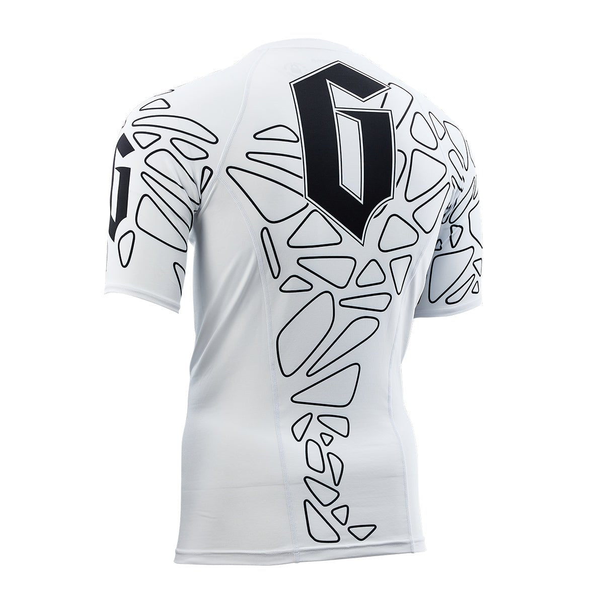 Gameness Men's Short Sleeve Pro Ranked Rash Guard - BJJ MMA Training Shirt for Grappling, Jiu-Jitsu & Combat Sports - Moisture Wicking & UV Protection