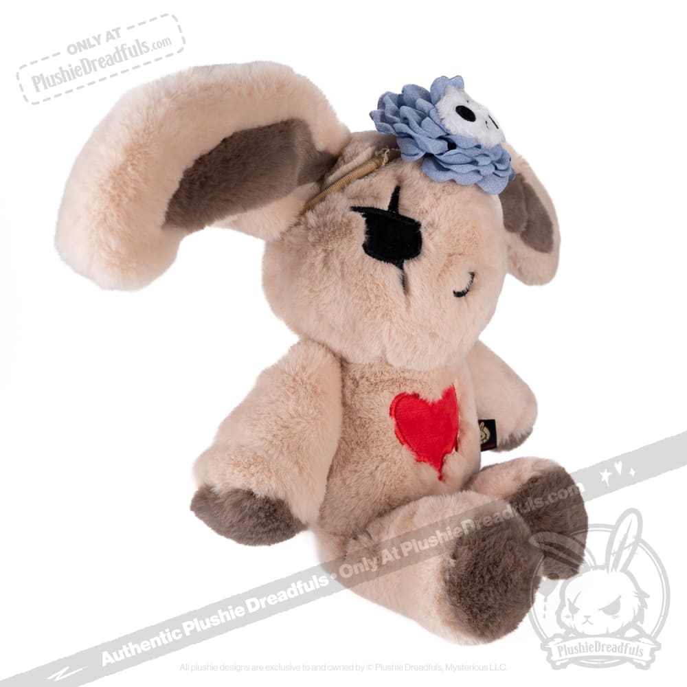 Cute Plush Skeleton Bunny with Flower Crown - Soft Stuffed Animal Toy for Kids, Girls & Boys - Perfect for Halloween Decor, Birthday Gifts & Room Decoration