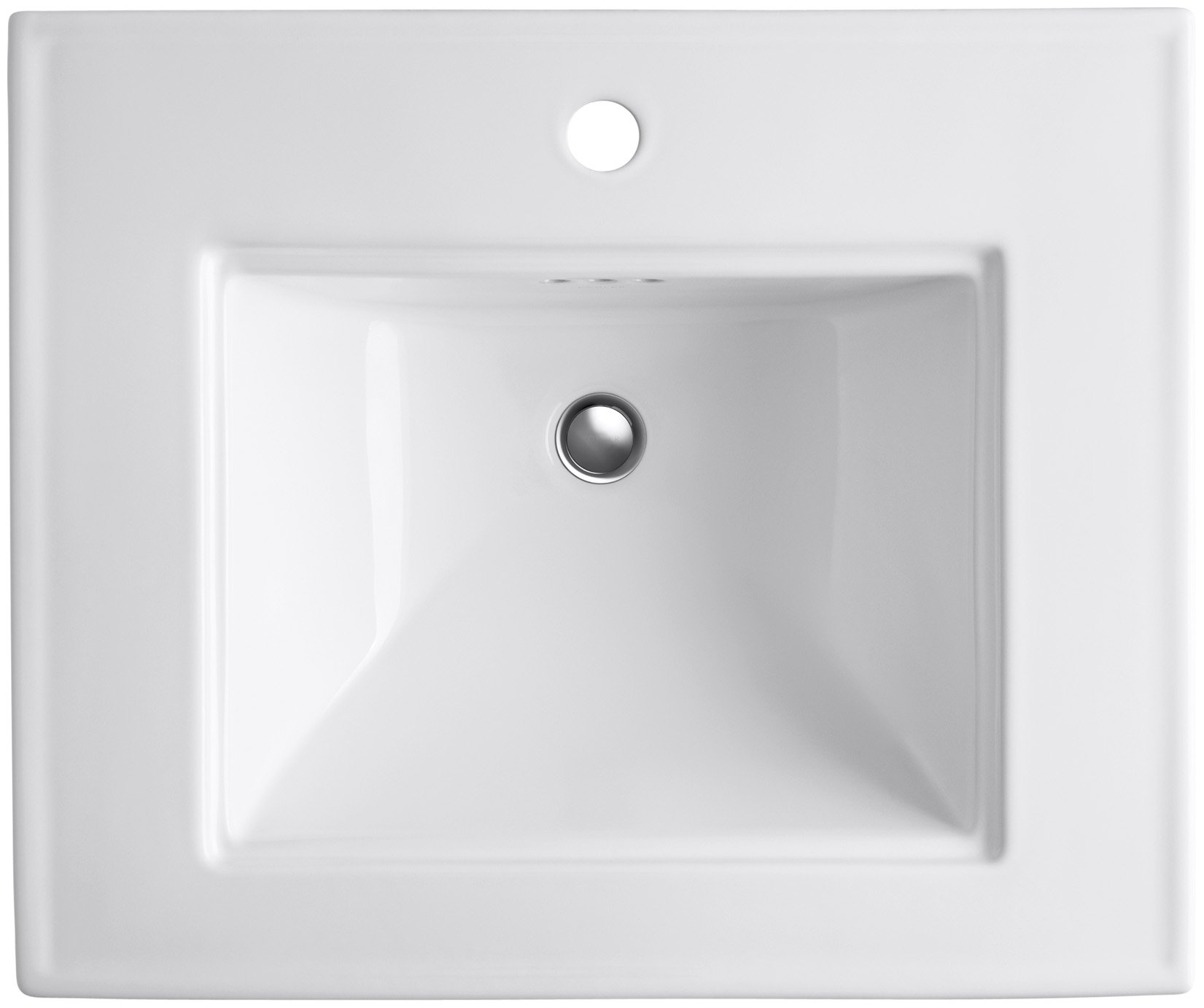 KOHLER K-2345-1-NY Memoirs Bathroom Sink with Single-Hole Faucet Drilling - Elegant Stately Design in Dune Color for Modern Bathroom Vanity & Powder Room Upgrade
