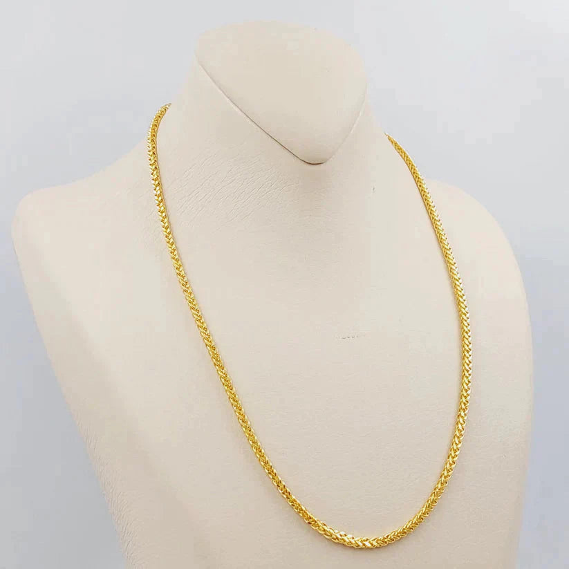 50cm Franco Medium Thickness Chain Necklace for Women - Stainless Steel Dainty Layering Jewelry - Perfect for Everyday Wear, Gift Giving & Special Occasions
