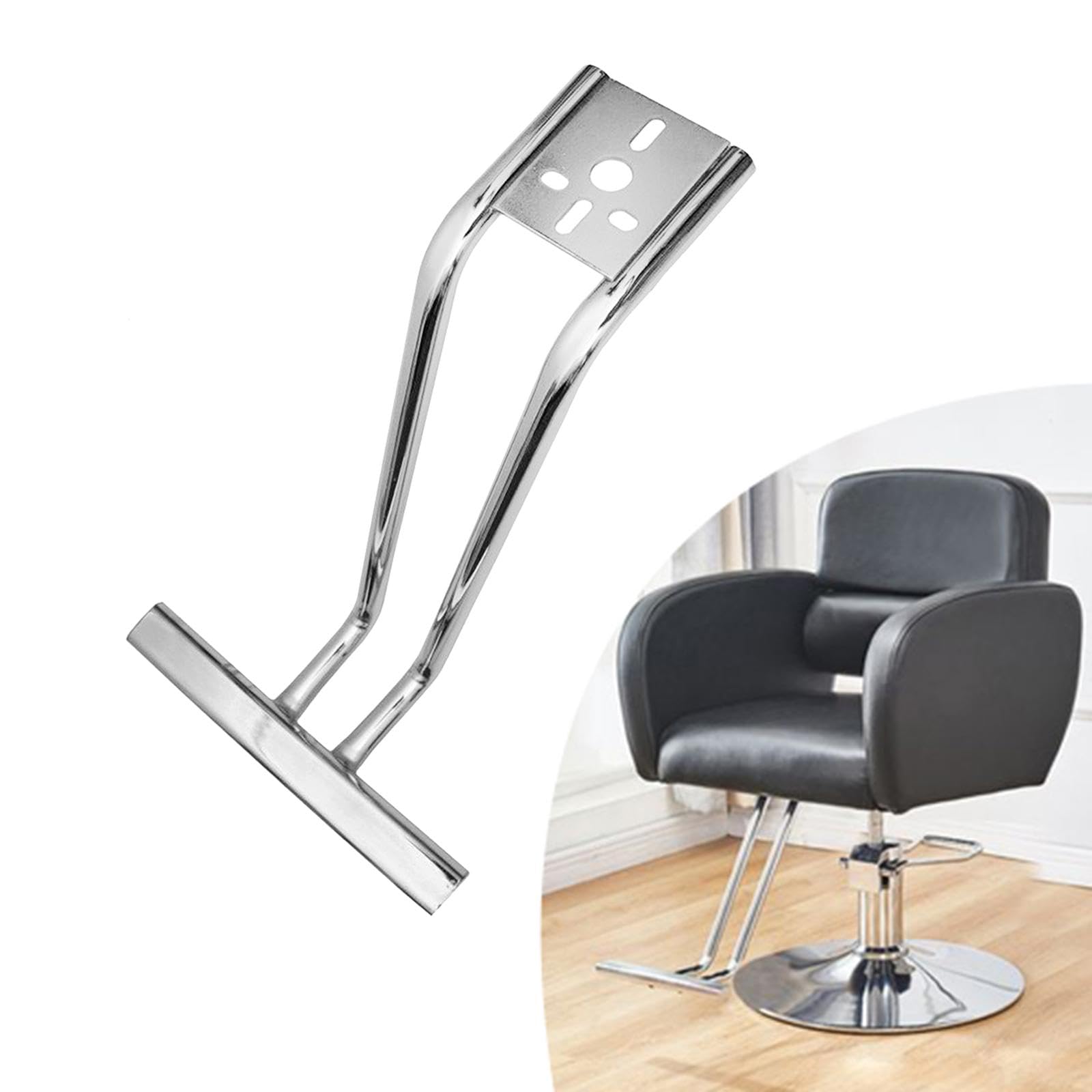 Milageto Salon Chair Pedal Replacement Foot Rest - Heavy Duty Tripod Stand for Beauty SPA Swivel Chairs - Durable Accessory & Spare Part (Style A) - Perfect for Salon, Barber Shop & Home Spa Use