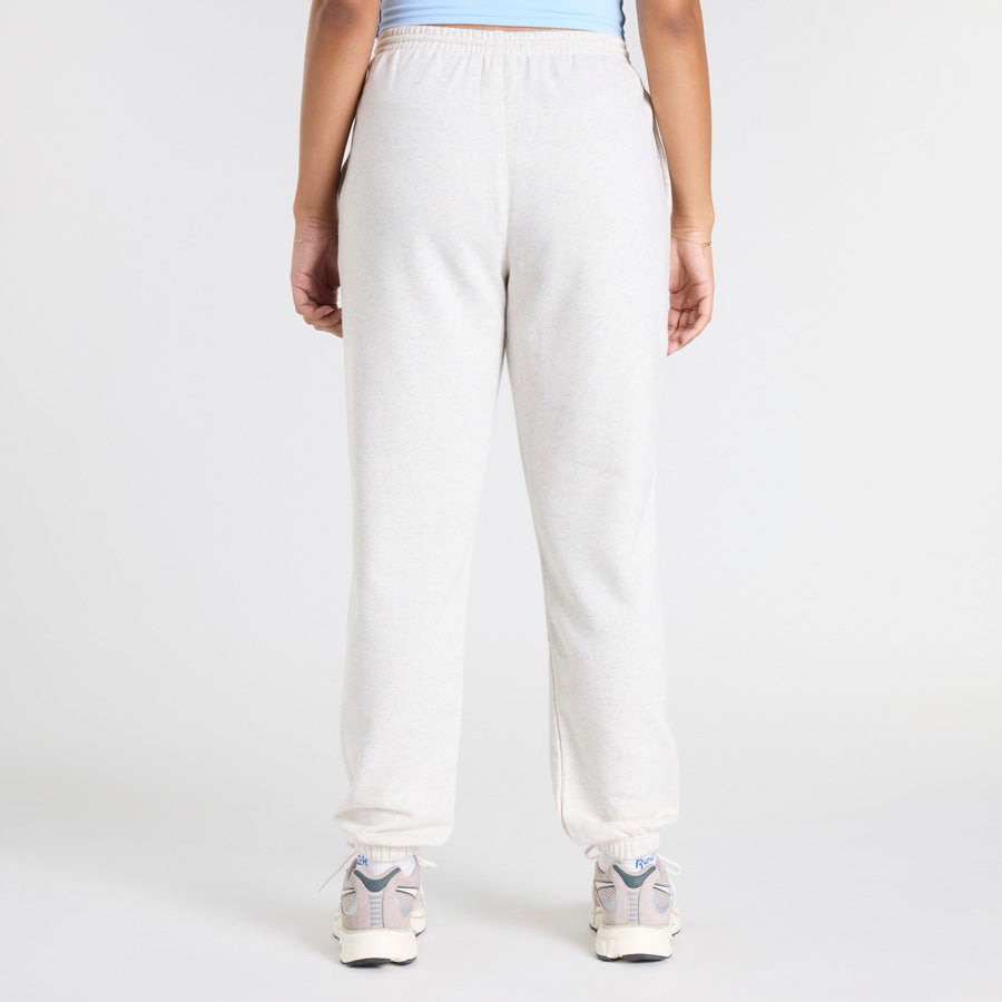 Ri French Terry Pant Chalk Mel - Soft & Comfortable Women's Jogger Pants for Lounge, Yoga & Casual Wear