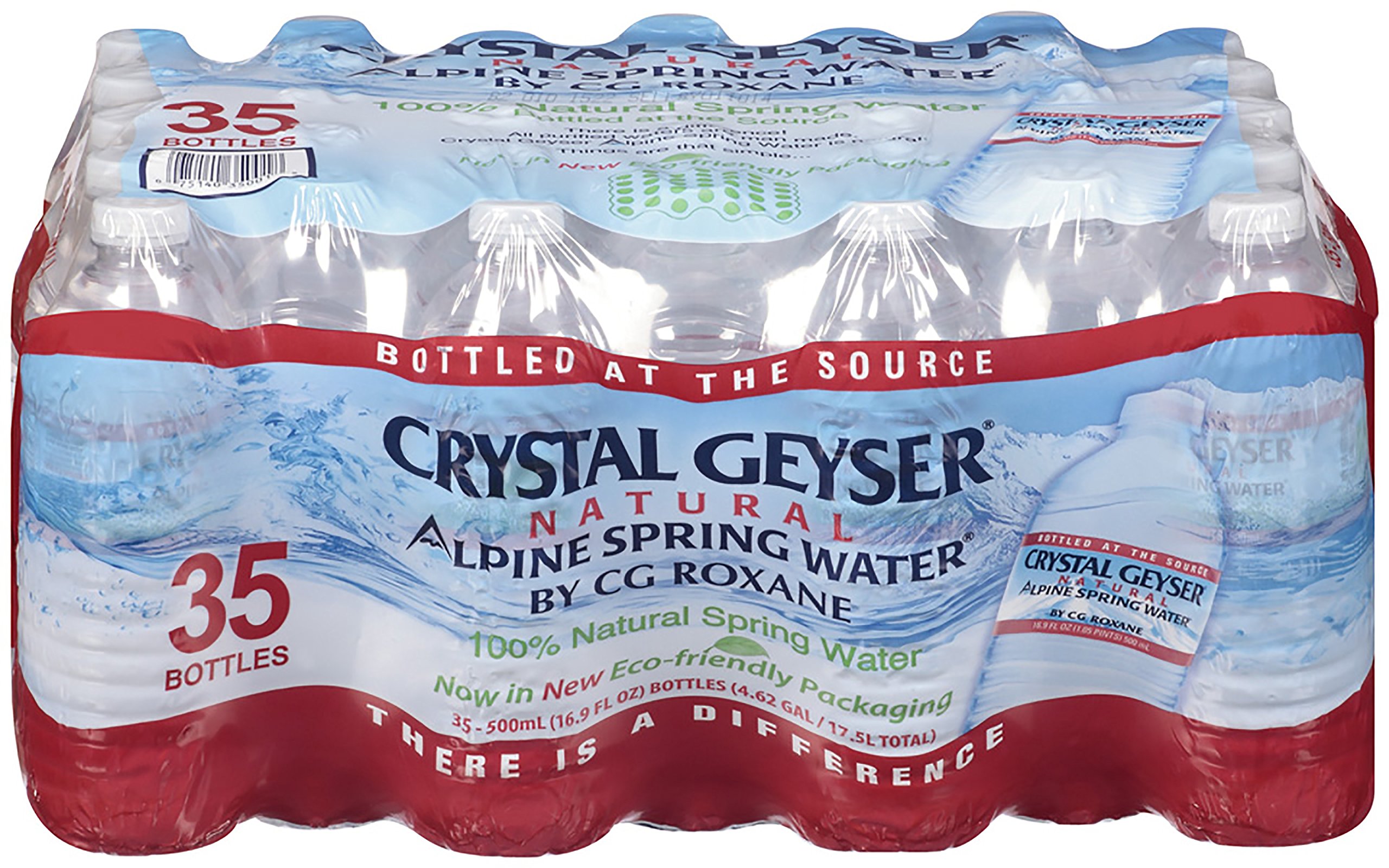 Alpine Spring Water - 16.9 Fl Oz (Pack of 35) | Natural Source Bottled Water | Perfect for Hydration, Camping & Emergency Preparedness