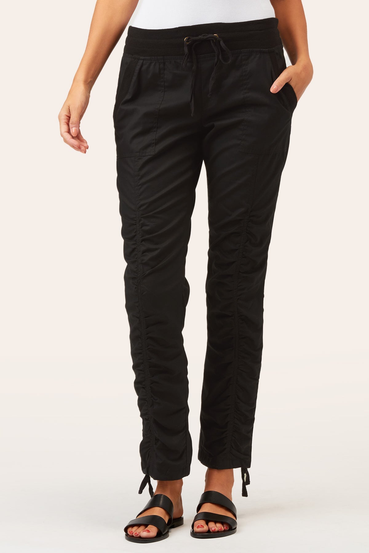 Jules Black Pants for Women - Stylish High Waisted Tapered Trousers for Office, Business Casual & Everyday Wear