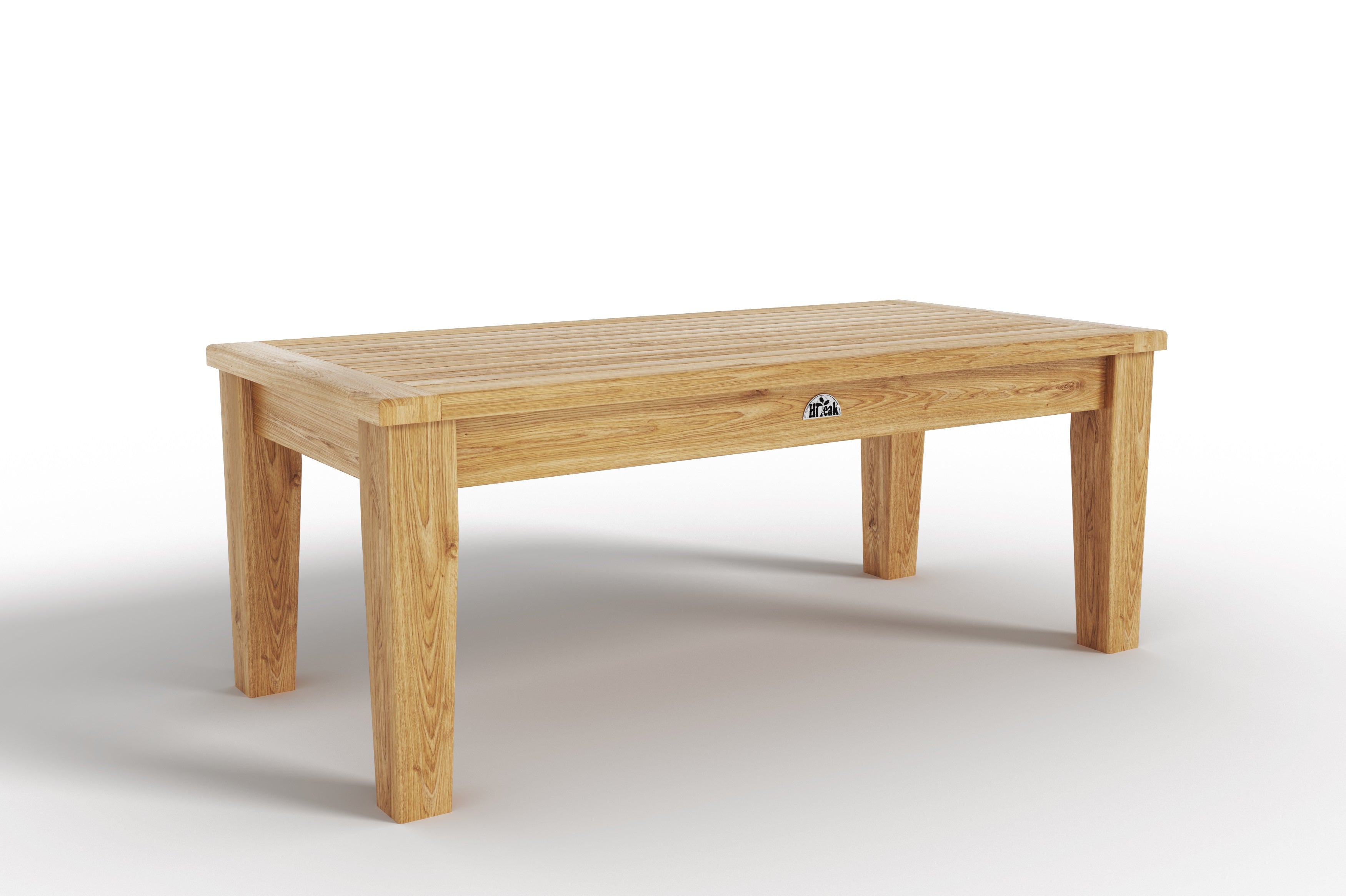 Eliane Rectangular Teak Outdoor Coffee Table - Weather-Resistant Patio Furniture for Garden, Poolside & Deck - Modern Outdoor Living Room Decor